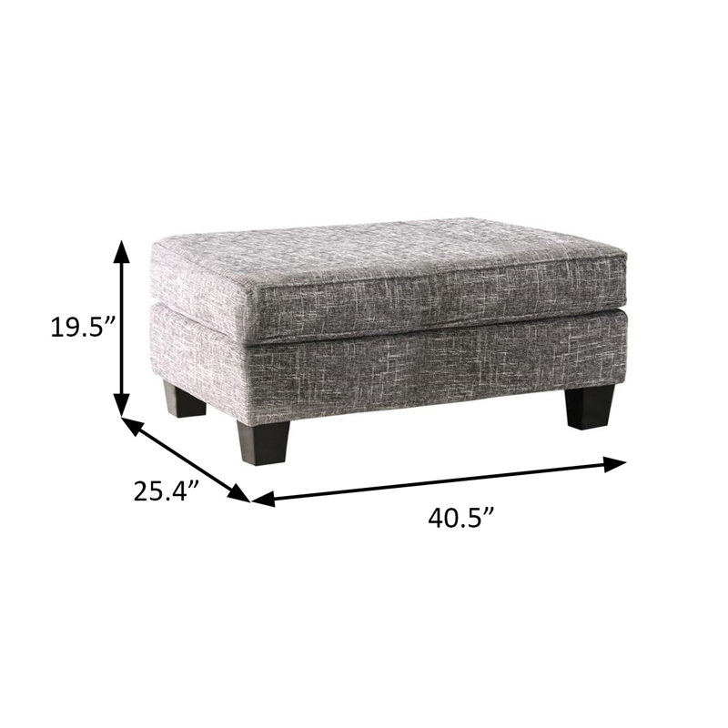 Repose-pieds l 40,5 po transitionnel, gris