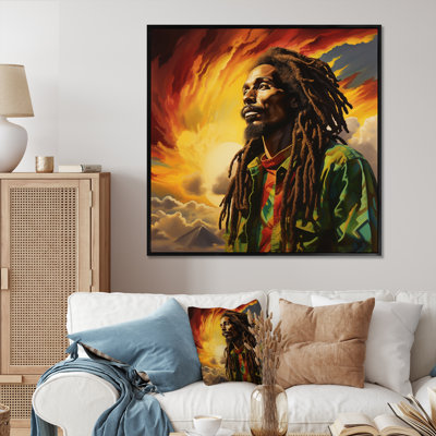 Reggae Tribute To Bob Marley - Yoga Wall Art