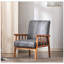 Fauteuil de style moderne Mid-Century de 25 po de large, gris-1627158991