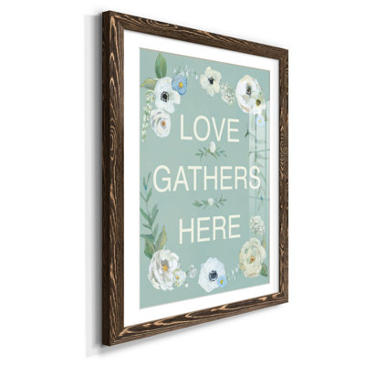 Love Gathers - Cadre photo sur papier