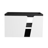 Modern Style Floating Wall-Mounted Bathroom Cabinet With Shelf And Soft-Close Door