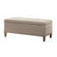Banc de rangement en tissu