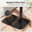 Table télé, plateau de canapé en forme de C, table d'appoint pivotante à 360 ° réglable en hauteur, support d'ordinateur portable pour fauteuil inclinable, petites tables de chevet, brun rustique