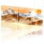 Abstrait, coucher de soleil, montagnes, nuages, paysage, aquarelle, ensemble de 3 impressions sur toile-774624666