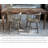 Brown Rectangular Solid Wood Dining Table-364340503