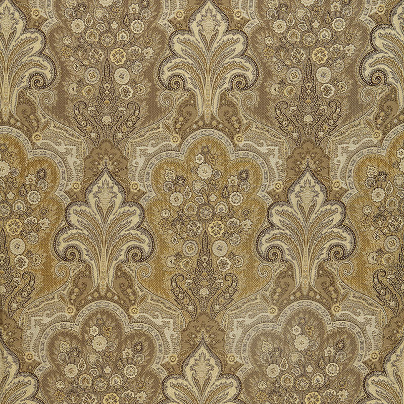 New Castle Paisley Fabric, Travertine