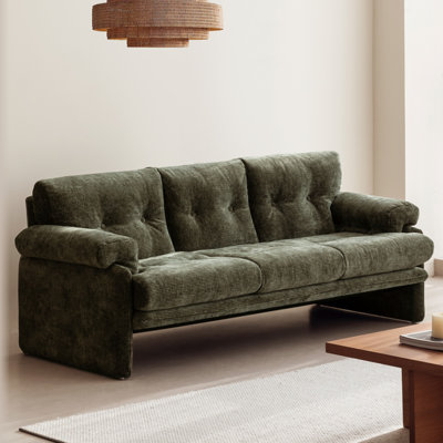 Retro Designer High-Leg Straight Sofa