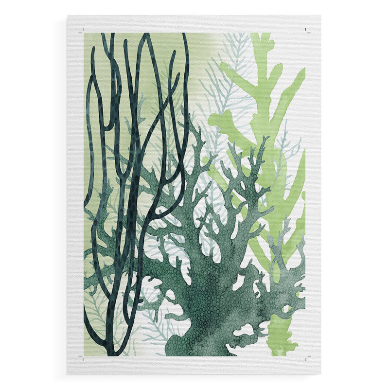Corail texturé II - Impression sur toile seulement - NON-CADRE, H 27 po x l 18 po
