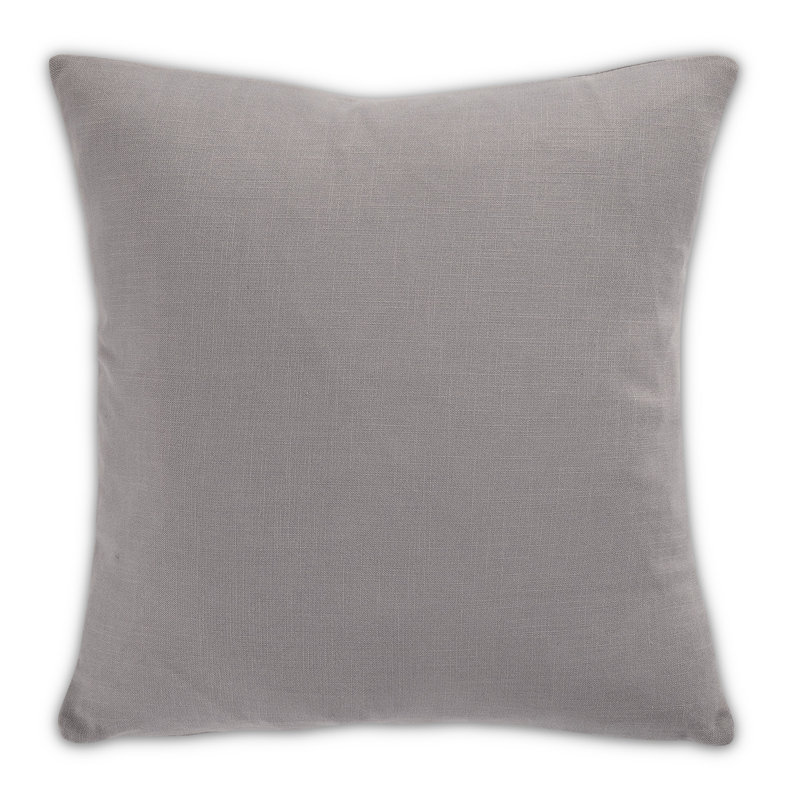 Fusion Duvet Set - Gray, Queen Duvet Cover + 4 Shams + 2 Throws Pillows