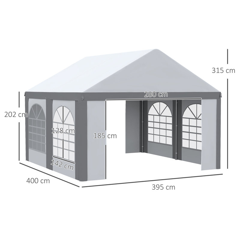 Concordia 4m x 4m Metal Party Tent