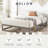Mellow Ace of Base Metal Platform Low Profile Bed Frame, Round 12 Inch, King