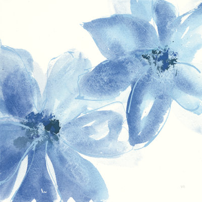 Cobalt Clematis II by Chris Paschke - Wrapped Canvas Painting