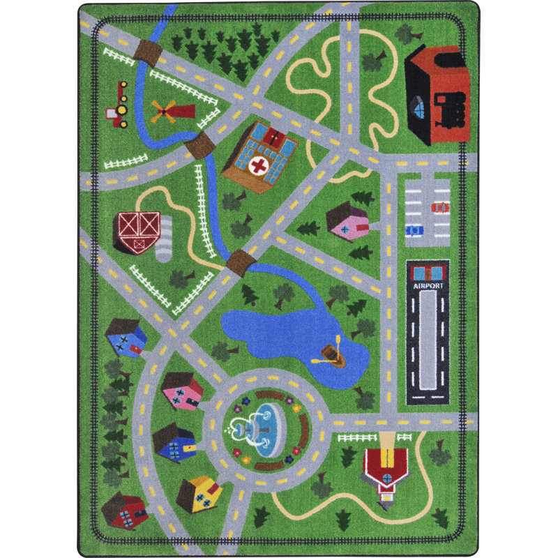 Tapis de voisinage Explorer par Joy, Rectangle 5 pi 4 po x 7 pi 8 po