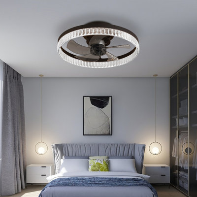 Ventilateur de plafond moderne, ventilateurs avec lumières, ventilateur de lustre avec télécommande