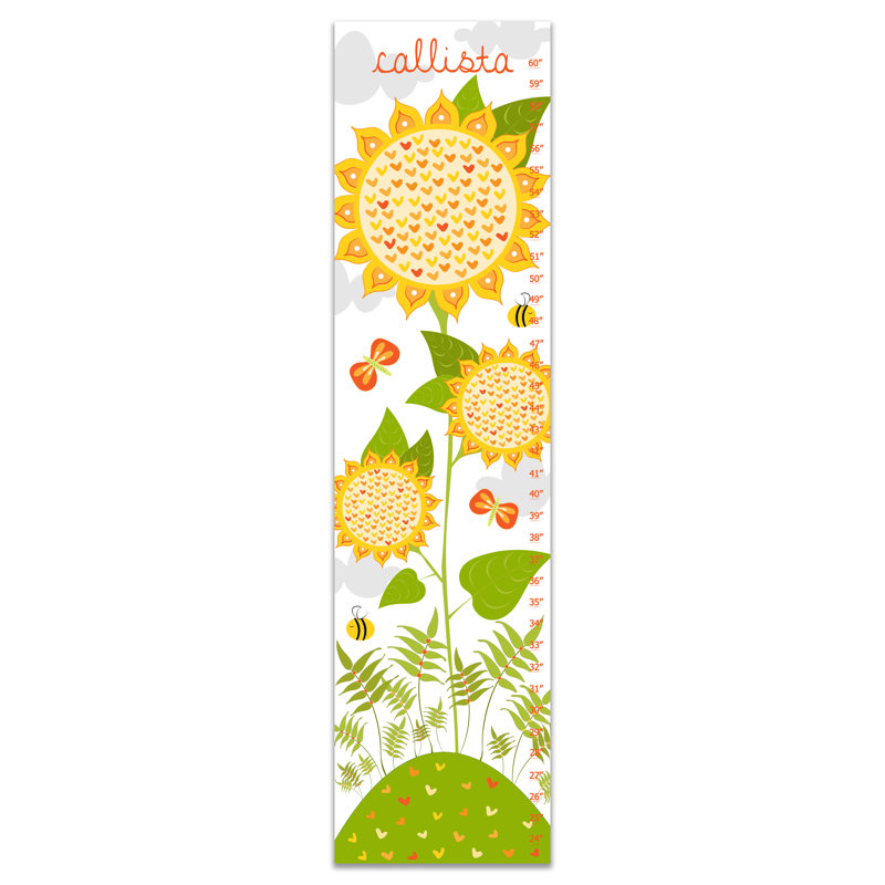 Tableau de croissance personnalisable tournesol Tuttle, Oui