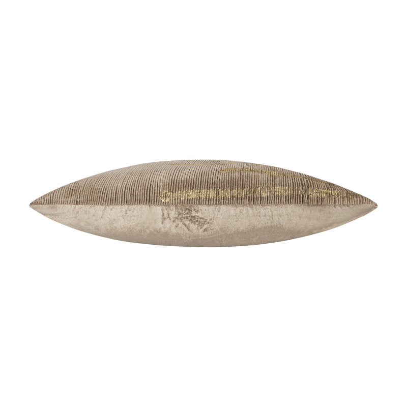 Coussin en velours Cloud Adele Cloud9 22 po x 22 po Cloud9, Pierre / or