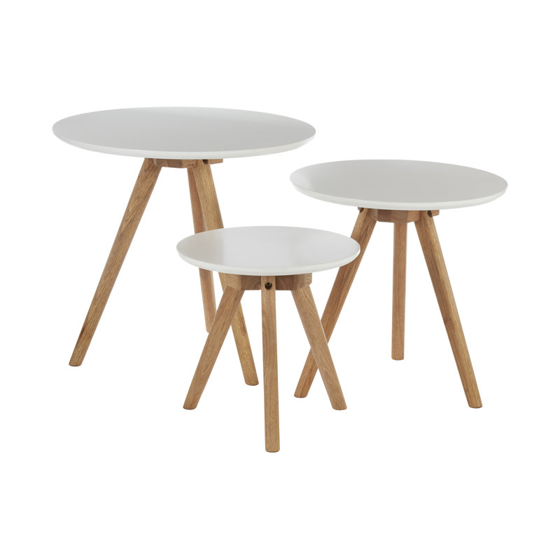 Flint Solid Wood Side Table Set