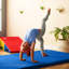 Tapis de gymnastique standard 4 pi x 8 pi x 1,5 po multicolore-64100298-64098920