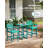 Bar Height Outdoor Table and Chairs Set, HDPE Wood Grain Patio Bar Table and Chairs with Heart Cutout Design-177904917