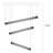 Asteroids 3-Ring Modern LED Crystal Chandelier - Chrome