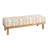 Upholstered Mango Wood Bench