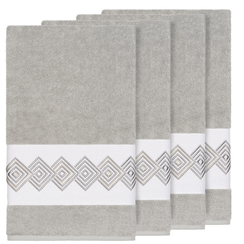 Noah Turkish Cotton Midweight Bath Towel, Light Gray