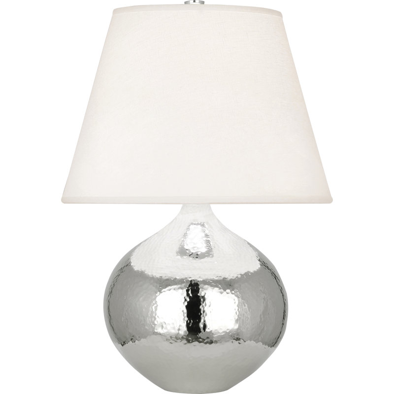 Lampe de table Dal, H 19,25 po x l 13 po x P 13 po, Nickel poli