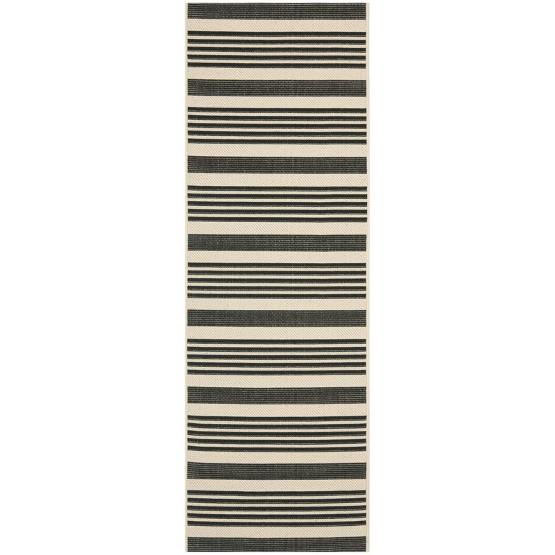 Candelo Performance Striped Mat, Tapis de couloir 2 pi 3 po x 6 pi 7 po