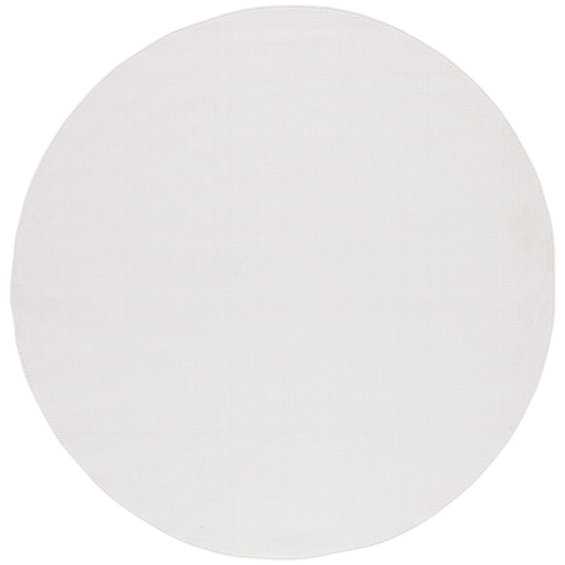 Addey River Performance Solid Color Rug, Round 6'7"