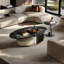 Table basse ovale en pierre supercristalline-104066306-104066304
