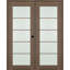 Portes doubles en bois manufacturé et en verre Avon 5 Lite-100096508-136355893-136355918