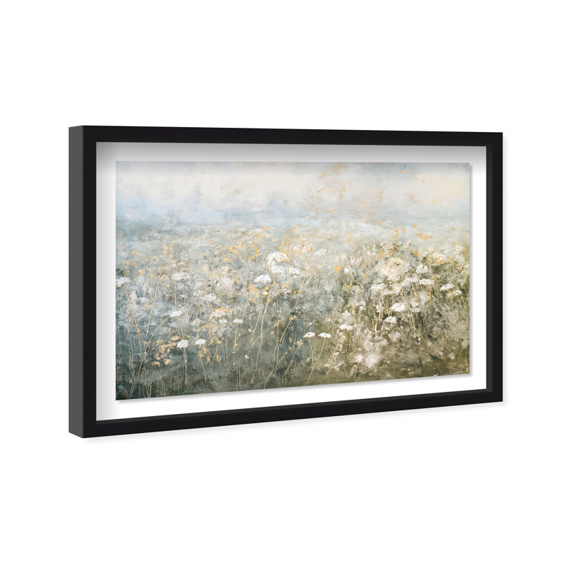 Meadow Veil Shadowbox Floral & Botanical Print by Oliver Gal, Black Frame, 15 x 10, Black Frame, 21.5"H x 31.5"W