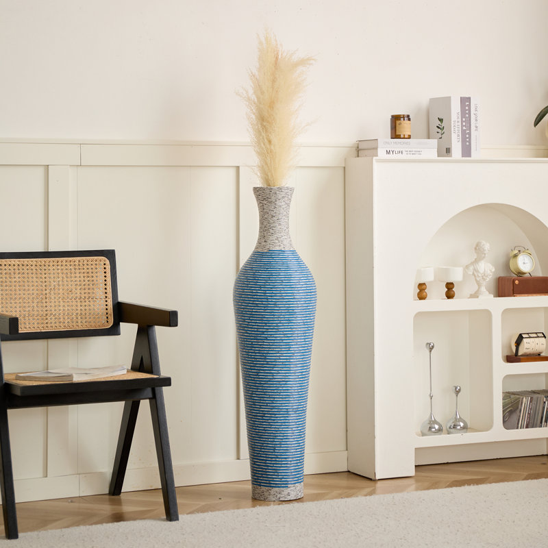 39-Inch Tall Standing Designer Floor Vase