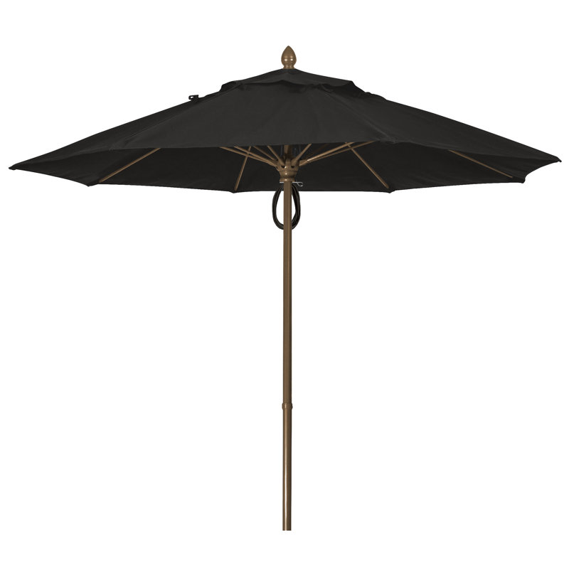 Parasol de marché 9 pi Prestige, Bronze champagne, Sunbrella® - noir