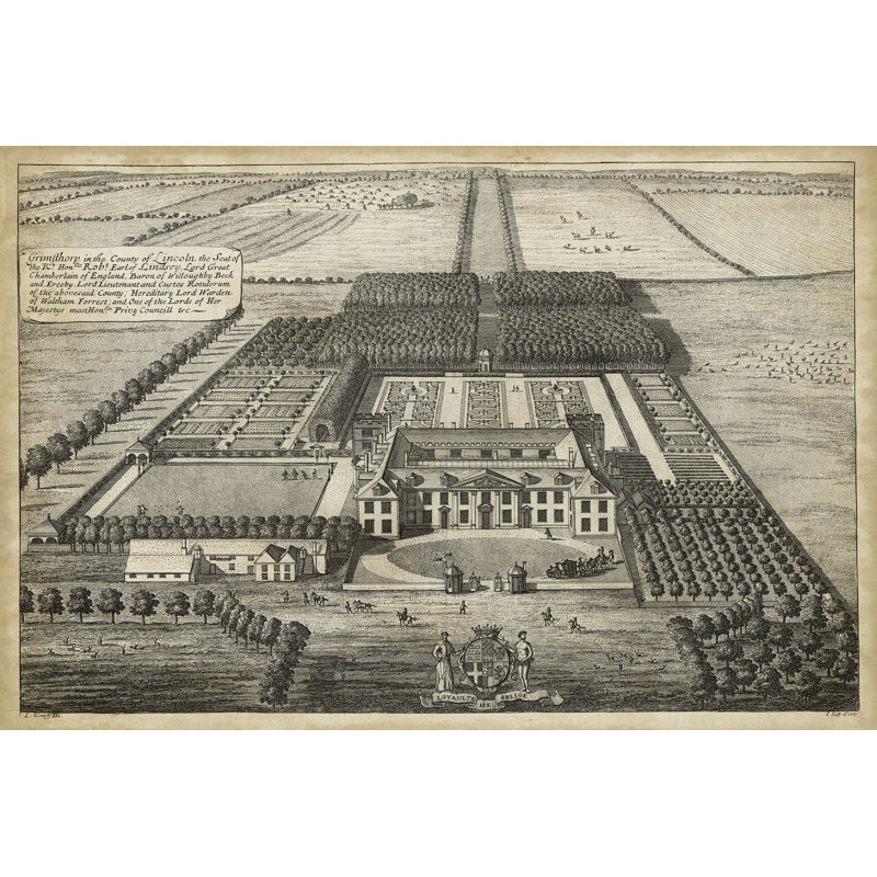 Grimsthorp by Milton - Wrapped Canvas Print, 61cm H x 91cm W 