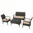 Berthony 4 - Person Patio Conversation Set with Cushions-616408311