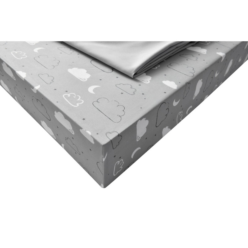 Pawling - Piece Standard Crib Fitted Sheet, Gray