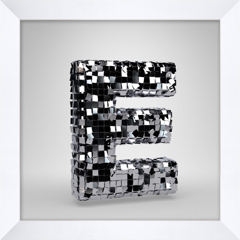 Disco Letter E Print by Mat Sanders