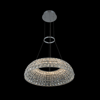 Lustre en chrome / transparent Nuvole 1 LT Allegri
