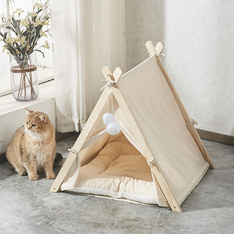 Cool Silk Cotton Pet Bed