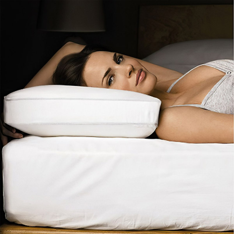 Hyun Polyester/Polyfill Medium Support Pillow
