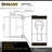 Distinctive 60 in. W x 74 in. H Sliding Bypass Semi-Frameless Shower Door in Matte Black with 1/4 in. Thick Clear Glass-50217647