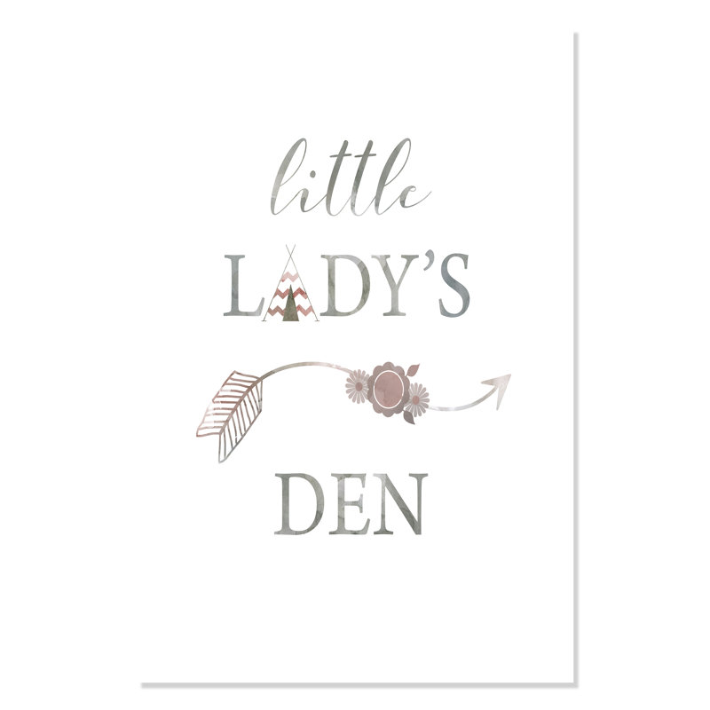 Rolled Little Lady Den Arrow, impression sur papier, H 36 po x l 24 po x P 1 po