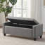 Polyester Upholstered Storage Bench-609344200