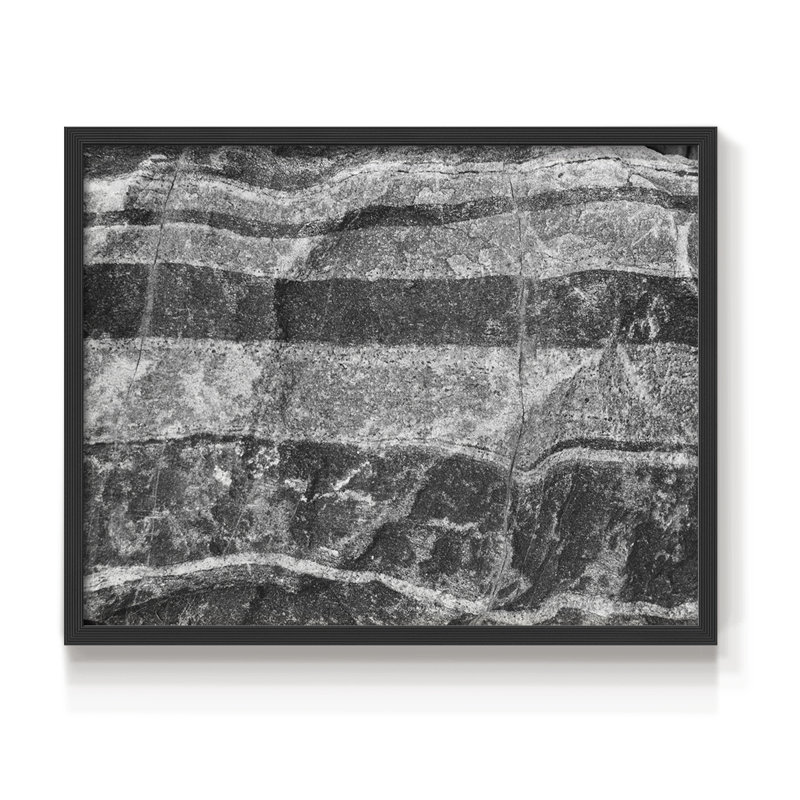 Found Foundures - impression encadrée, H 11 po x l 14 po, Noir, noir, noir, noir