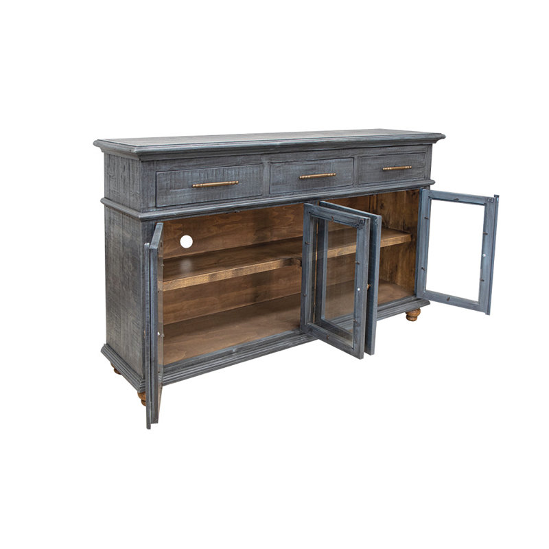 Console en bois massif 70,75 po Clina