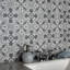 Twenties Mini 4" x 4" Ceramic Patterned Wall & Floor Tile