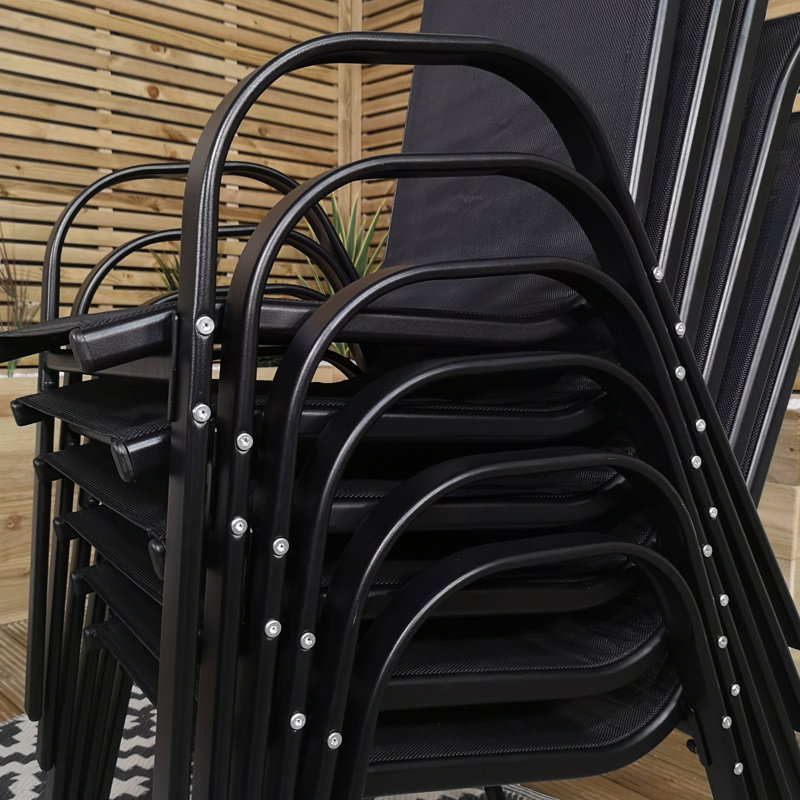 Sybastian Stacking Patio Dining Armchair