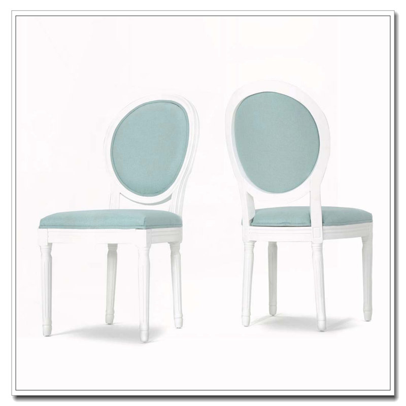 Ensemble de chaises de salle à manger, Bleu clair