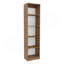 Bibliothèque Home Design Slim avec tablettes à 5 niveaux, chêne naturel-249757770
